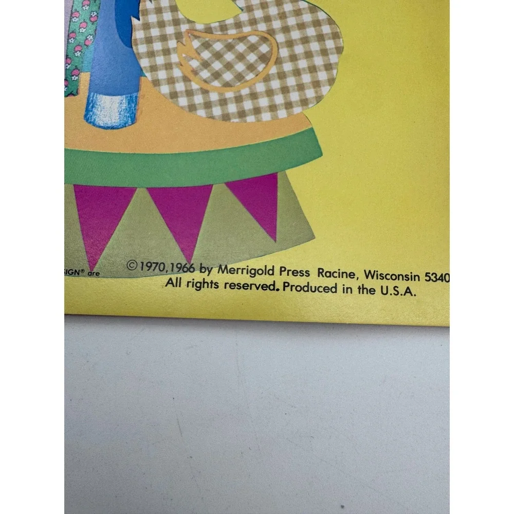 Landoll Merrigold Vintage Coloring Books Kids Activity Books Nursery Rhyme Lot 7